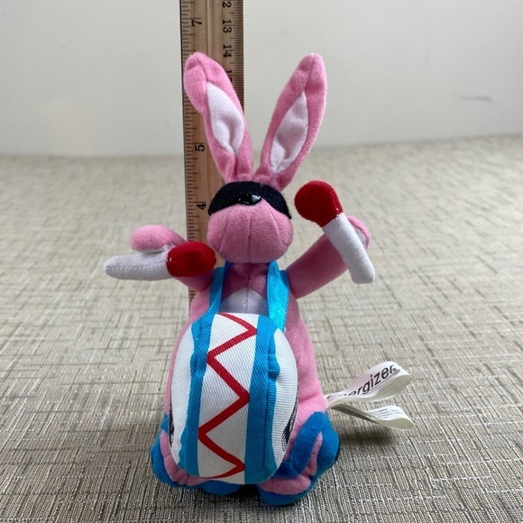 Vintage 1997 Eveready Energizer Bunny Battery Powered Plush 7" Beanbag Toy - Picture 8 of 9
